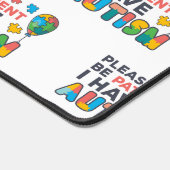 Sensibilisierung für Autismus Bitte geduldige Räts Schreibtischunterlage (Ecke)