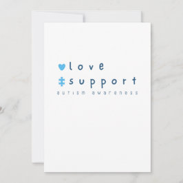 Sensibilisierung für Autismus Brauch Einladung Ank