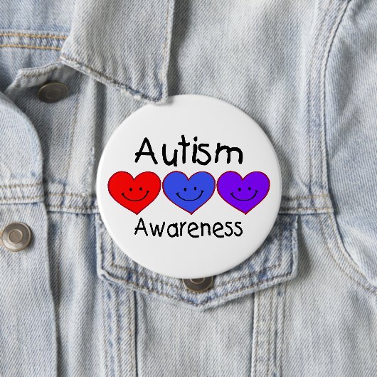 Sensibilisierung für Autismus Button (Beispiel)