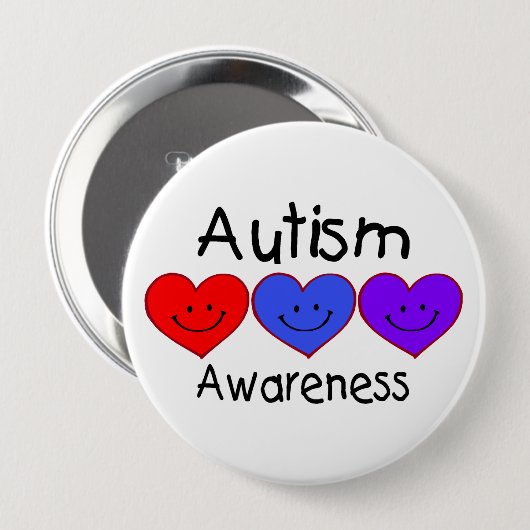 Sensibilisierung für Autismus Button (Vorne & Hinten)