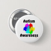 Sensibilisierung für Autismus Button (Vorne & Hinten)
