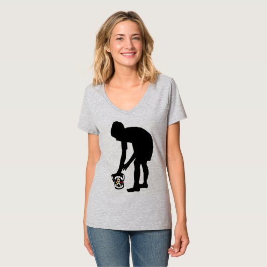 Sensibilisierung für Autismus - Der V-Neck-T - Shi T-Shirt (Vorderseite Vollansicht)