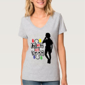 Sensibilisierung für Autismus - Der V-Neck-T - Shi T-Shirt (Vorderseite)