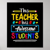 Sensibilisierung für Autismus Dieser Lehrer hat Ph Poster (Vorne)