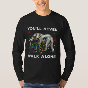 Sensibilisierung für Autismus Elefantenrolle Mama T-Shirt