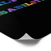 Sensibilisierung für Autismus - Fähigkeiten überwi Poster (Ecke)