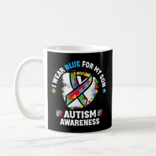 Sensibilisierung für Autismus - ich trage Blau für Kaffeetasse