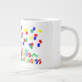 Sensibilisierung für Autismus - Jumbo-Tasse (Rechts)