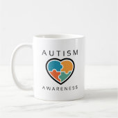 Sensibilisierung für Autismus Kaffeetasse (Links)