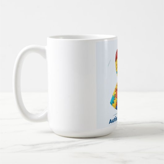 Sensibilisierung für Autismus Kaffeetasse (Links)