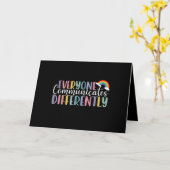 Sensibilisierung für Autismus Karte (Gelbe Blume)