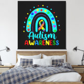 Sensibilisierung für Autismus Leinwanddruck (Insitu (Schlafzimmer))