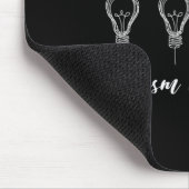 Sensibilisierung für Autismus leuchtet auf blau 1 Mousepad (Ecke)