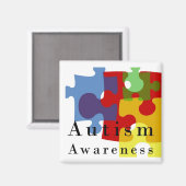 Sensibilisierung für Autismus Magnet (Vorderseite/Rückseite)