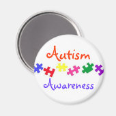 Sensibilisierung für Autismus Magnet (Vorderseite/Rückseite)