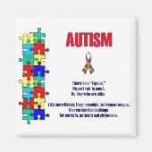 Sensibilisierung für Autismus Magnet (Vorne)
