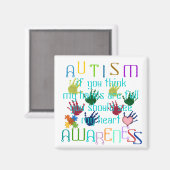 Sensibilisierung für Autismus Magnet (Vorderseite/Rückseite)
