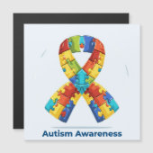 Sensibilisierung für Autismus Magnetkarte (Vorne/Hinten)