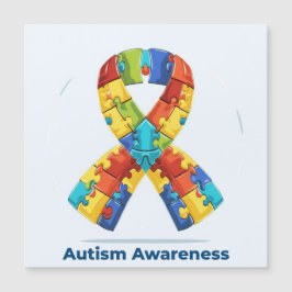 Sensibilisierung für Autismus Magnetkarte