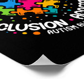 Sensibilisierung für Autismus Männer respektieren  Poster (Ecke)