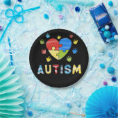 Sensibilisierung für Autismus Pappteller (Party)