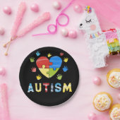 Sensibilisierung für Autismus Pappteller (Party)