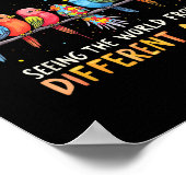 Sensibilisierung für Autismus Poster (Ecke)