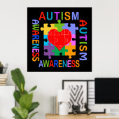 Sensibilisierung für Autismus Poster (Heimbüro)