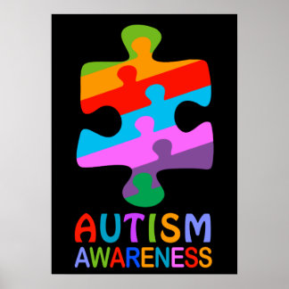 Sensibilisierung für Autismus Poster