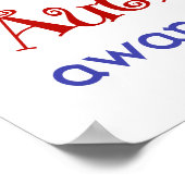 Sensibilisierung für Autismus Poster (Ecke)