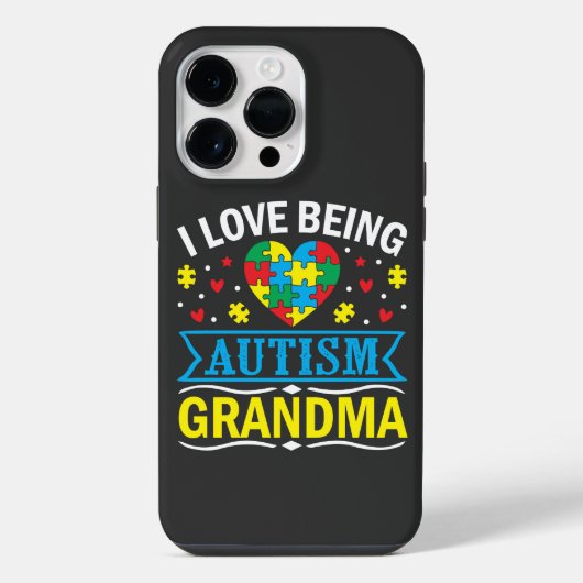 Sensibilisierung für Autismus, Proud-Autismus-Oma iPhone Hülle (Rückseite)