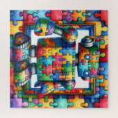 Sensibilisierung für Autismus Puzzle (Horizontal)