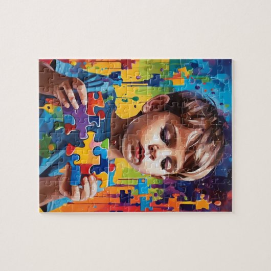 Sensibilisierung für Autismus Puzzle (Horizontal)
