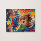 Sensibilisierung für Autismus Puzzle (Horizontal)