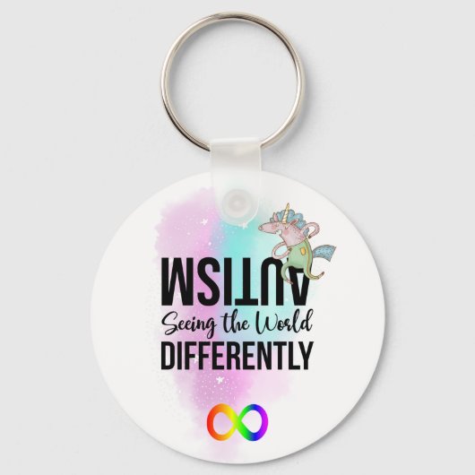 Sensibilisierung für Autismus Schlüsselanhänger (Vorderseite)