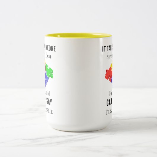 Sensibilisierung für Autismus Spezielle Bildung Le Zweifarbige Tasse (Mittel)