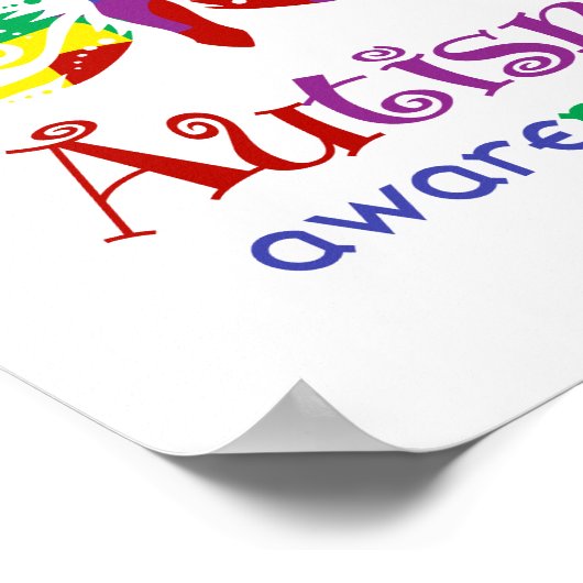 Sensibilisierung für Autismus (Standard-Bildformat Poster (Ecke)