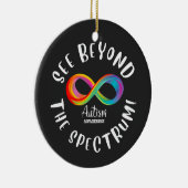 Sensibilisierung für Autismus - über das Spektrum Keramik Ornament (Rechts)