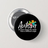 Sensibilisierung für Autismus und Unterstützung fü Button (Vorne & Hinten)