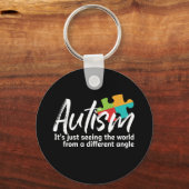 Sensibilisierung für Autismus und Unterstützung fü Schlüsselanhänger (Vorderseite)