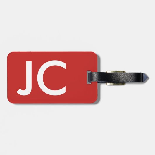 Sensibilisierung für Autismus und Unterstützung ve Gepäckanhänger (Rückseite horizontal)