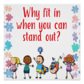 Sensibilisierung für Autismus: Warum kann man hine Poster (Vorderseite)