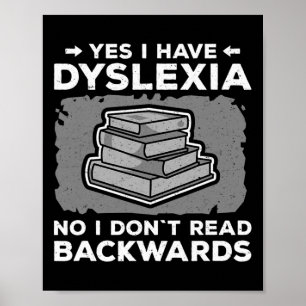 Sensibilisierung für Behinderung Dyslexie Lesen Poster