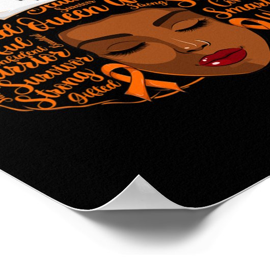 Sensibilisierung für Blutkrebs Poster (Ecke)