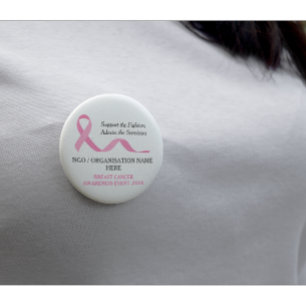 Sensibilisierung für Brustkrebs Button