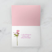 Sensibilisierung für Brustkrebs Inspiration Karte (Innenseite)