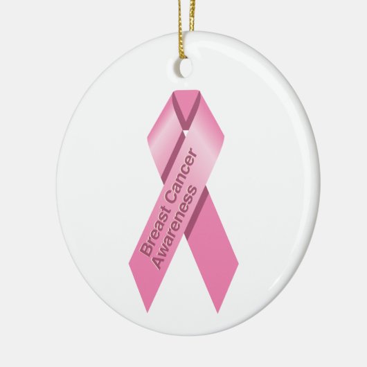 Sensibilisierung für Brustkrebs Keramikornament (Links)