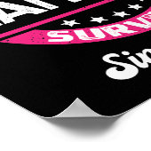 Sensibilisierung für Brustkrebs seit 2009 Poster (Ecke)