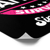 Sensibilisierung für Brustkrebs seit 80er Poster (Ecke)