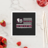 Sensibilisierung für Brustkrebs Serviette (Beispiel)